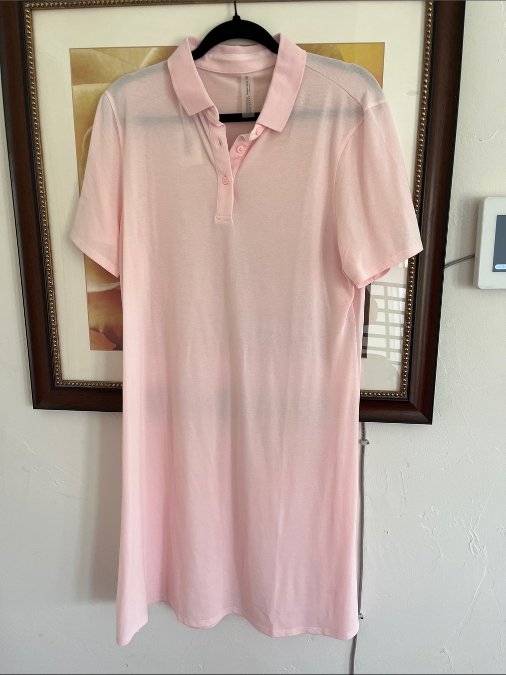 Outdoor Voices Light Pink Polo Sleep Dress